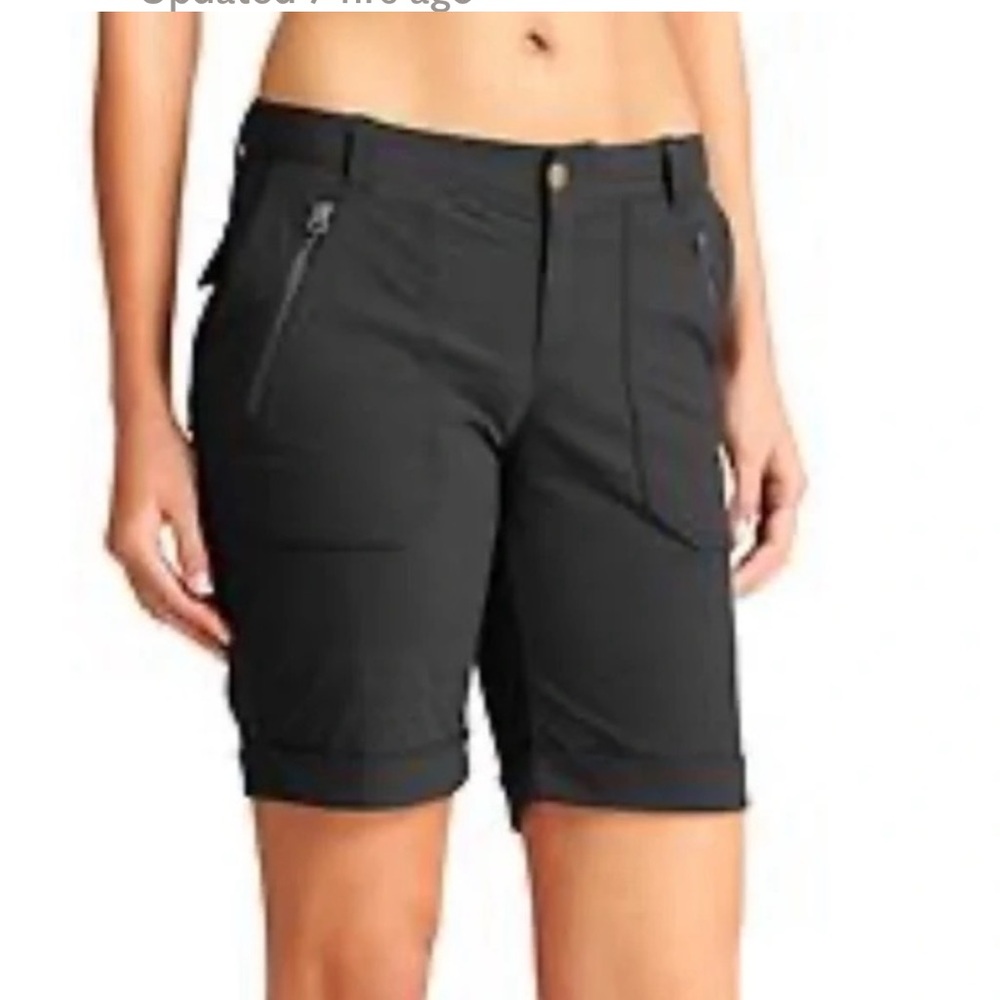 Athleta Black Trekkie Bermuda Hiking Summer Shorts 4
